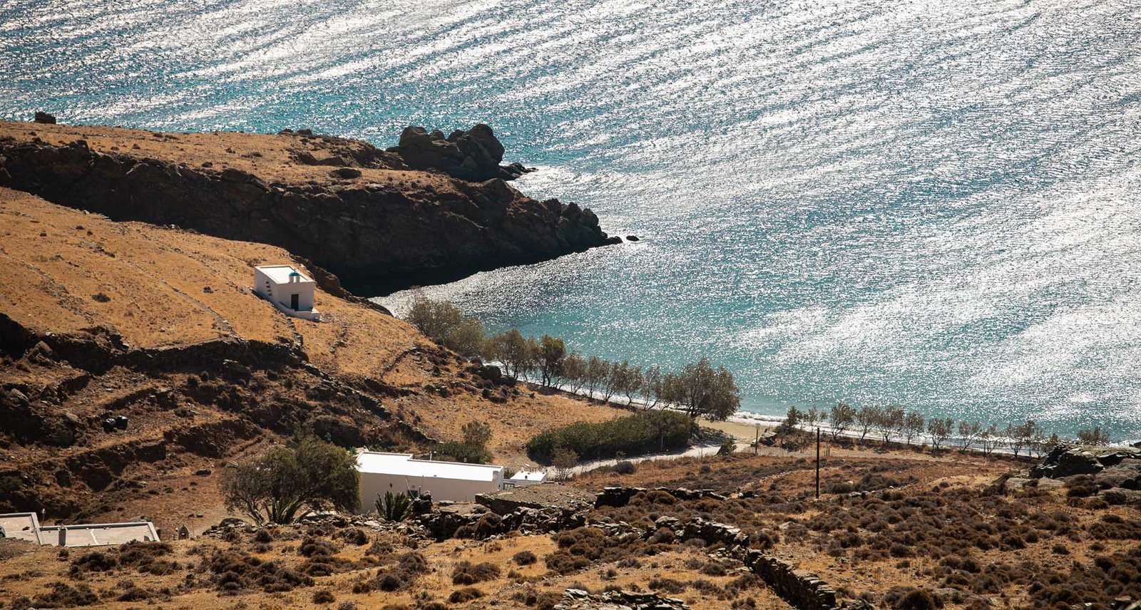 The view from the balcony - Beach rocks